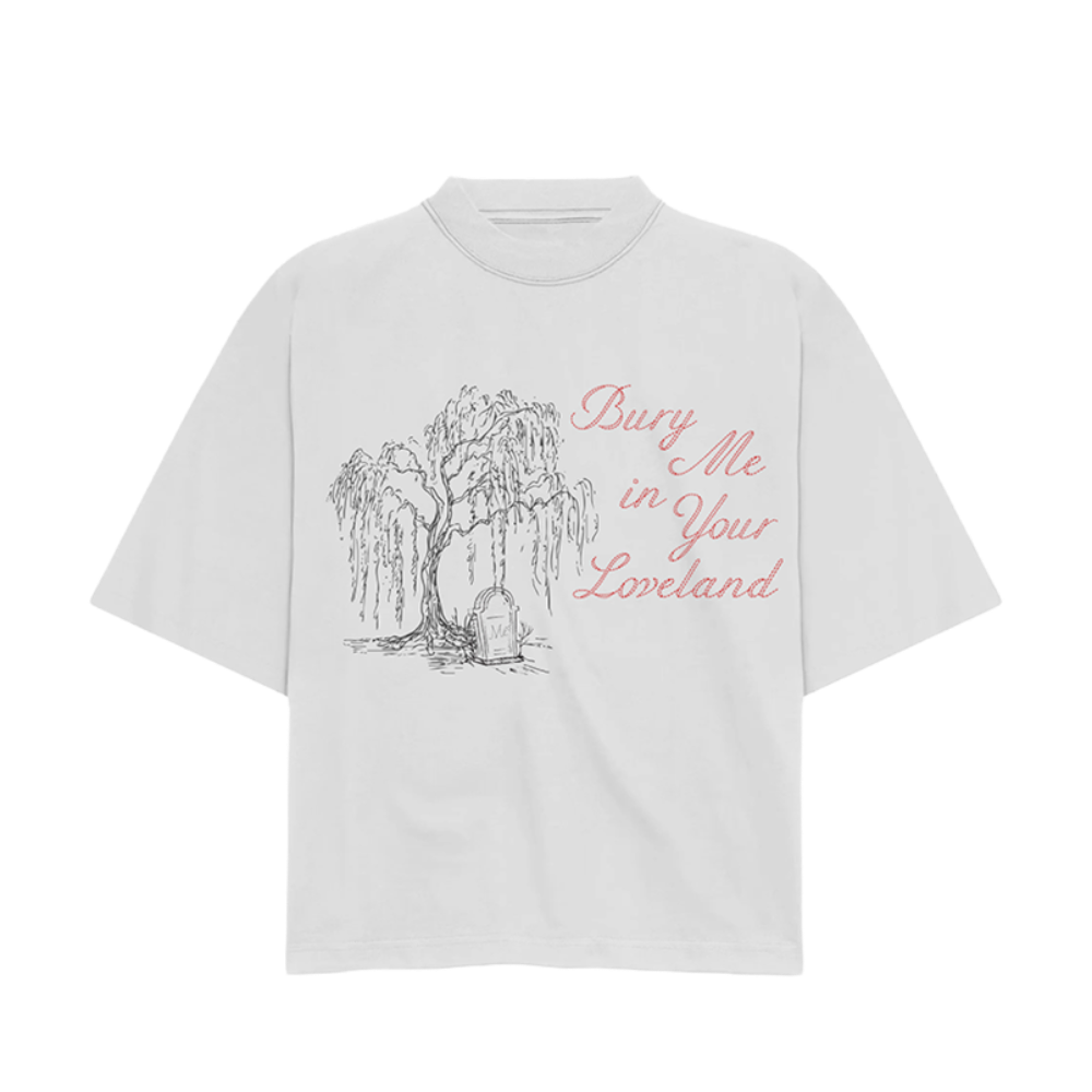 White Bury Me Cemetery Tee